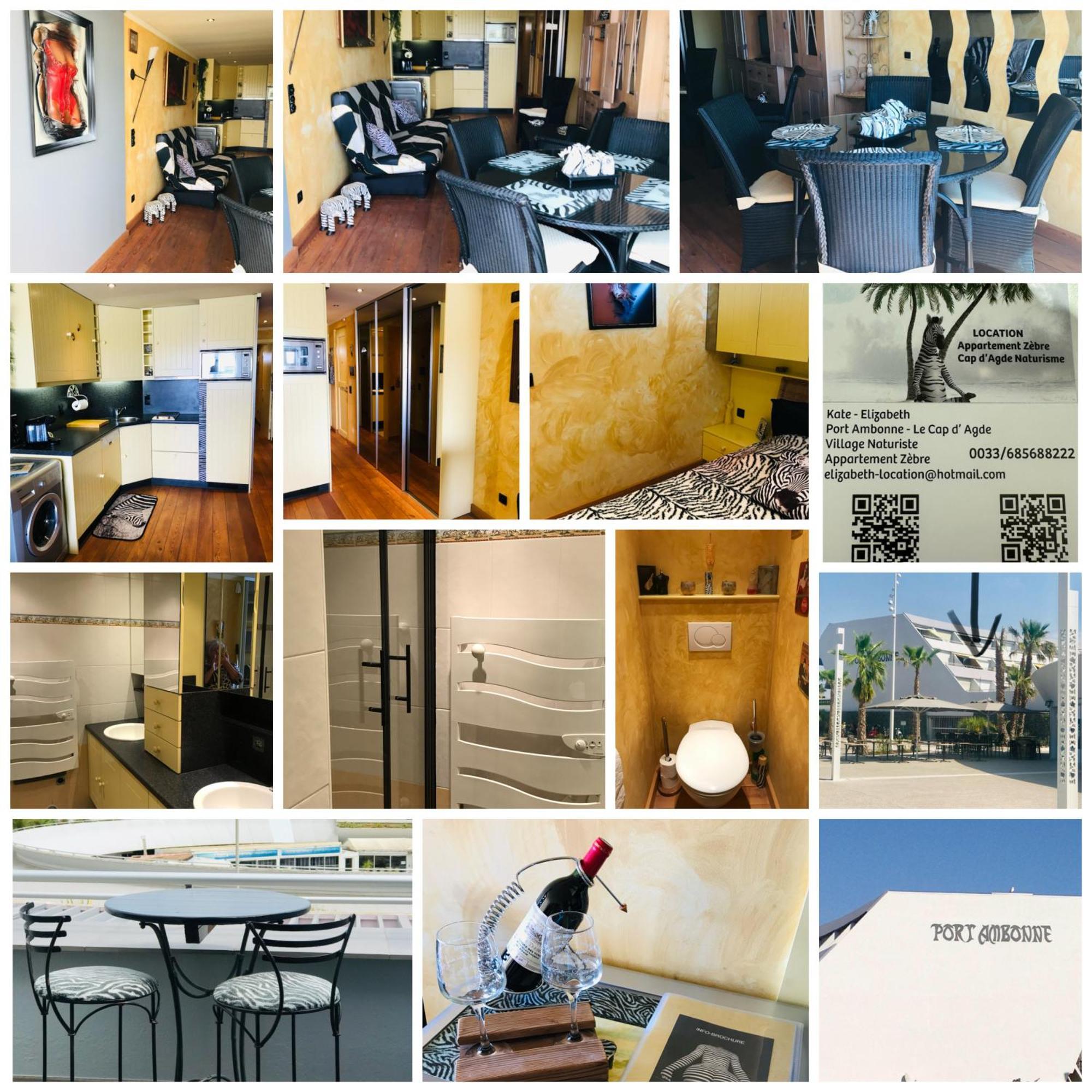 אגדה Luxe Appartement Village Naturiste Zebra מראה חיצוני תמונה